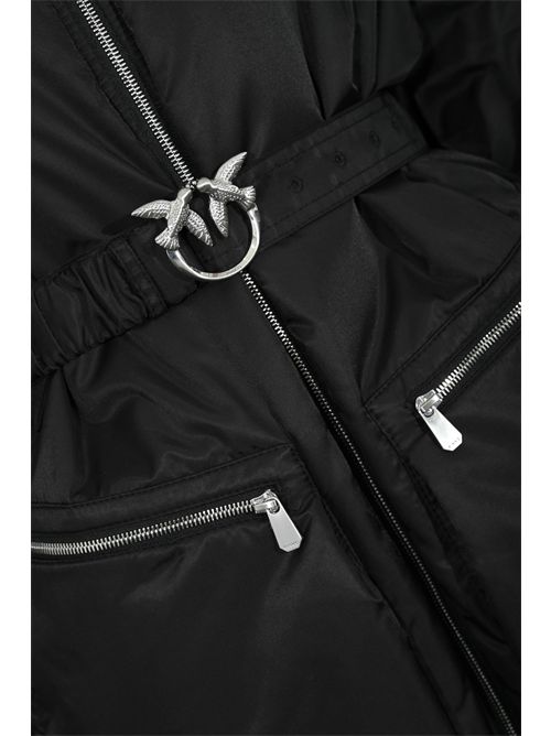 Bomber lungo Bacon in raso tecnico con cintura PINKO | 105340 A2OLZ99